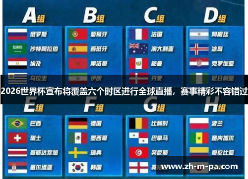 2026世界杯宣布将覆盖六个时区进行全球直播,赛事精彩不容错过 2026世界杯宣布将覆盖六个时区进行全球直播,赛事精彩不容错过
